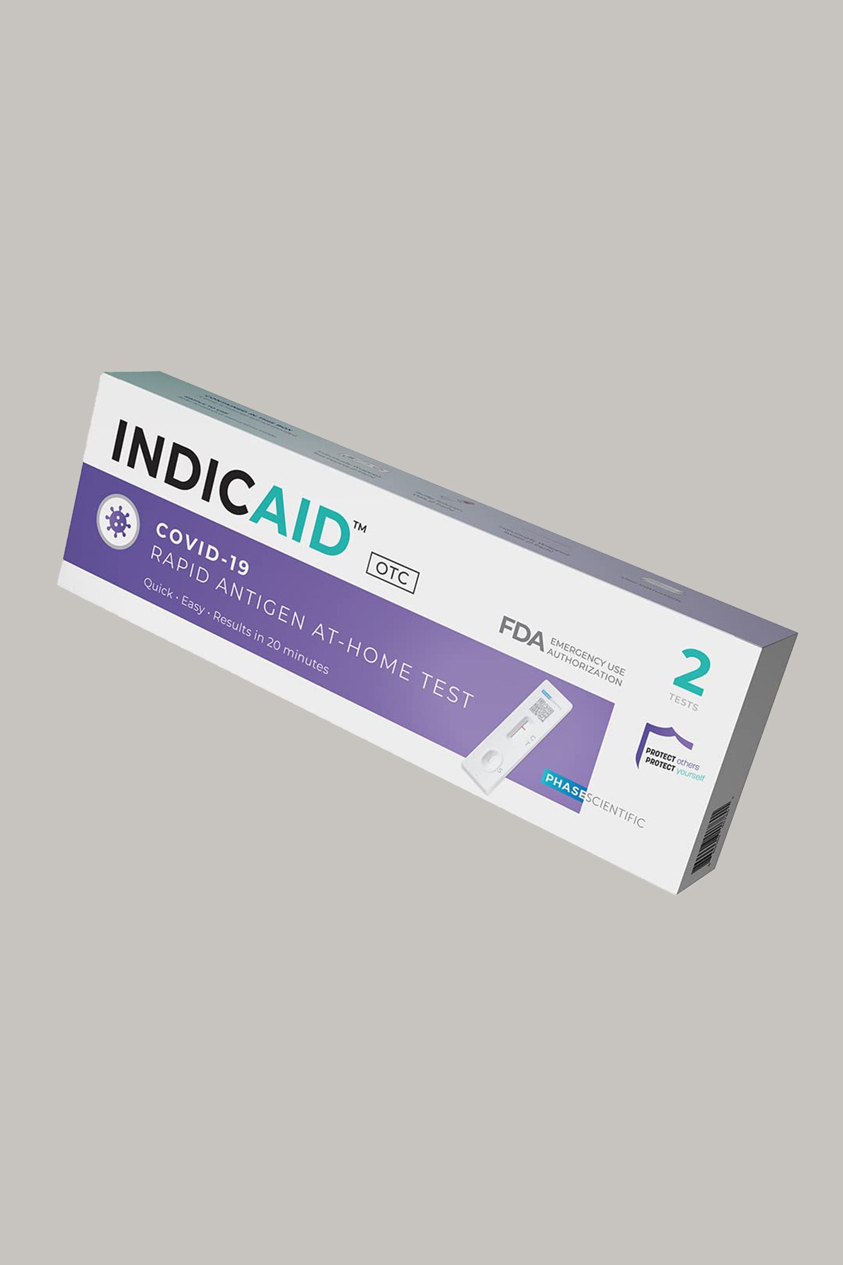 Indicaid Covid-19 Rapid Antigen Test (2 Pack)